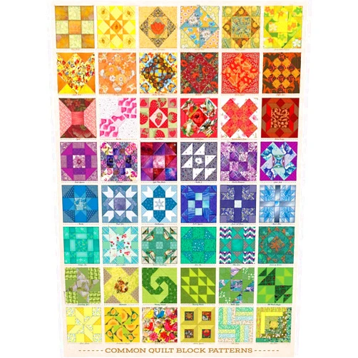 Cobble Hill Puzzle Company Ltd. Cobble Hill 1000 Piece Puzzle - Common Quilt Blocks - Sample Poster Included