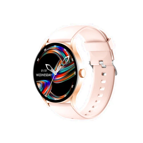 CXK Smart Watch Heart Rate Monitor, Waterproof, with Heart Rate & Sleep Monitor, IP68 Waterproof Fitness Tracker for Women Men (Pink)