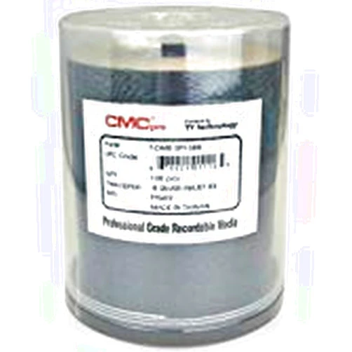 Taiyo Yuden 100 CMC Pro 8X DVD-R 4.7GB Silver Inkjet Printable