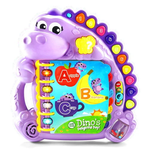 LeapFrog Dino's Delightful Day Alphabet Book, Purple