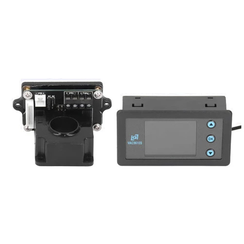 Hyuduo Current Meter,Coulombmeter LCD Digital Display Current Test Capacity Power Detector Volt Meter 500V Power Meter,Electrical Testers for Indoor Working (500A)