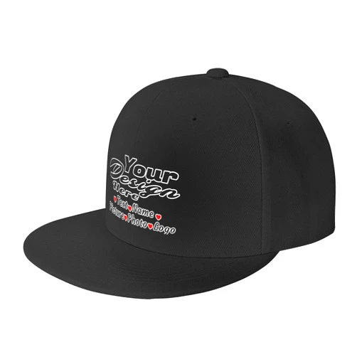 Aziucteh Personalized Baseball Cap Custom Hat for Men&Women Your Design Own Hats Customize Black Hat