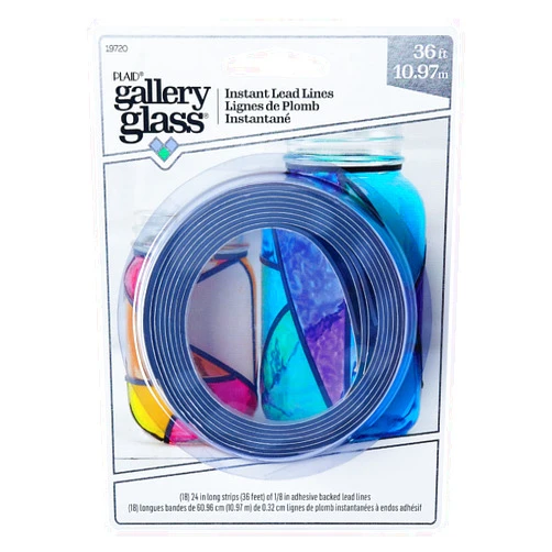 Delta Creative Gallery Glass Instant Lead Lines, 18 Strips 24