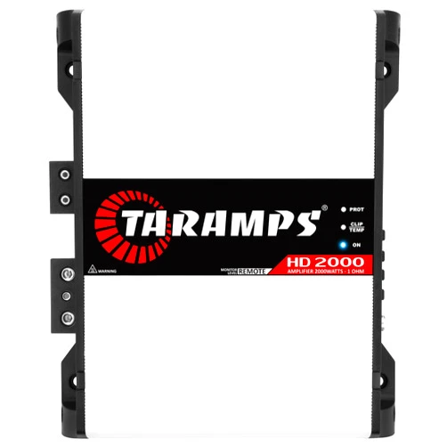 Taramps HD 2000 1 Ohm 1 Channel 2000 Watts RMS MAX, Full Range Car Audio, Monoblock, LED Monitor Indicator, Class D Amplifier, Crossover, White 2k amp