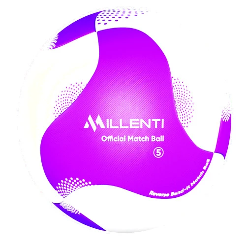 Millenti Soccer Balls Size 5 - Reverse Bend-It Soccer Ball With High-Visibility, Easy-To-Track Designs