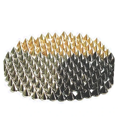 PARAOR 300PCS 8mm Acrylic Bullet Cone Spike Studs Bead Decorative Rivets Pyramid Beads Craft Spikes for Clothing