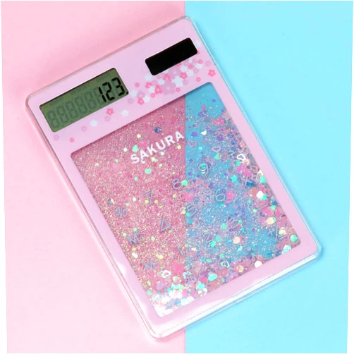 VENLLNEV Pink Calculator Small Cute Mini Calculators Classroom Gifts for Girls Pocket Kawaii Calculator Birthday Gift for Kids