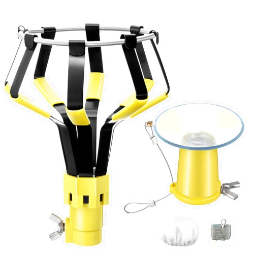 Dreyoo 2 Piece Set Light Bulb Changer, Floodlight Bulb Changer and Suction Cup Light Bulb Changer Compatible with DocaPole and Other Standard Threaded Extension Pole (Pole Not Included)
