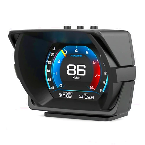 AKABANE OBD2 Gauge Display, Heads Up Display for Cars, Digital Speedometer MPH, Tachometer, Water Temp Gauge, Multi-Data Smart Gauge