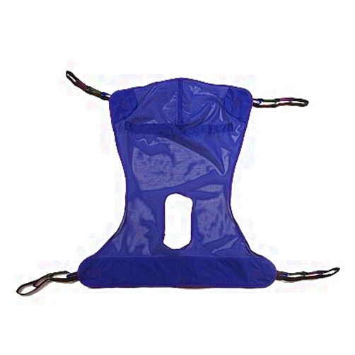 Proactive Medical Full Body Mesh Patient Lift Sling With Commode Opening, Large