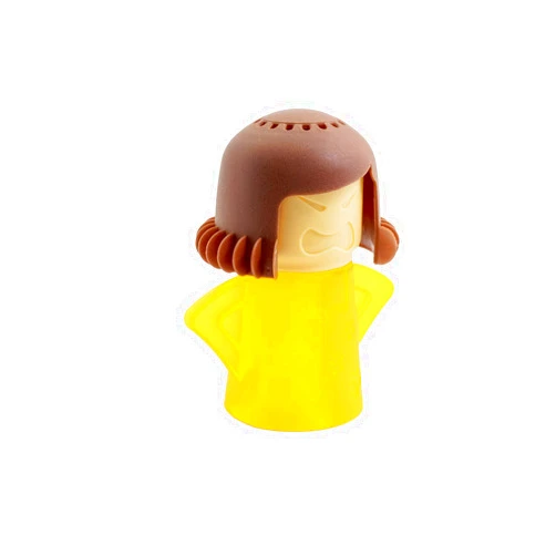 PPINA Microwave Cleaner Steam Angry mama Easily Cleans the Crud In Minutes. Fast Action Steam Kitchen Gadget,Just Add Vinegar and Water (yellow)