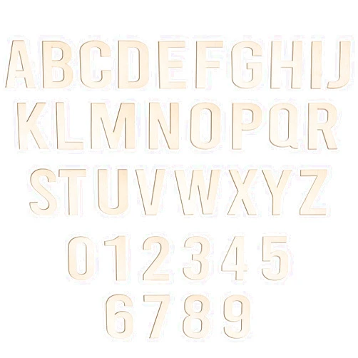 Hongma 108 Pcs Wooden Letters 5 Inch for Crafts, Small Wood Alphabet Letters and Numbers Unfinished Wooden Letters Cutouts for Painting DIY Project Wall Decor Nursery Room Home Decorations