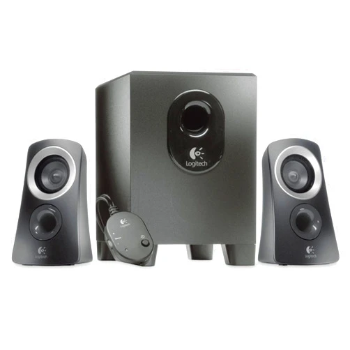 Logitech Z313 2.1 Multimedia Speaker System with Subwoofer, Full Range Audio, 50 Watts Peak Power, Strong Bass, 3.5mm Inputs, PC/PS4/Xbox/TV/Smartphone/Tablet/Music Player - Black