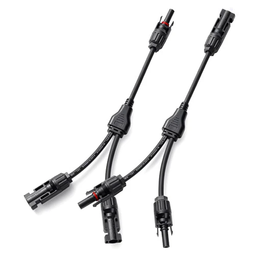 MHPOWOS Solar Connectors Y Branch Parallel PV Adapter Cable Solar Panel Connector Wire Plug Tool Kit for Solar Panel (M/FF+F/MM)