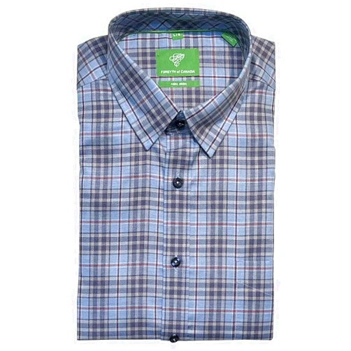 Forsyth of Canada Classic Fit Non-Iron Long Sleeve Multi Check Sport Shirt