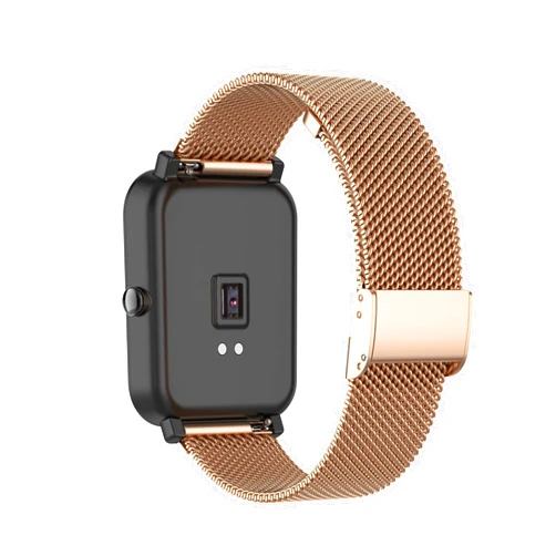 Chofit Metal Mesh Stainless Steel Loop Compatible with Veryfit Watch Band IDW13/IDW16/IDW19/IDW21/IDW25/IDW26 for Women&Men Wristbands Bracelet Adjustable Strap Replacement Bands