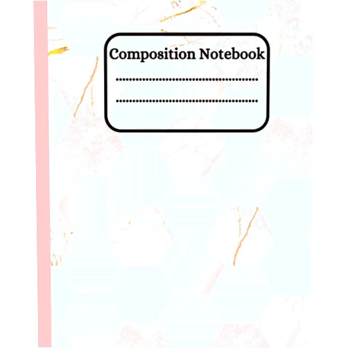Mina creation Baby Pink Marble Composition Notebook: Girly Back To School Wide Ruled Journal