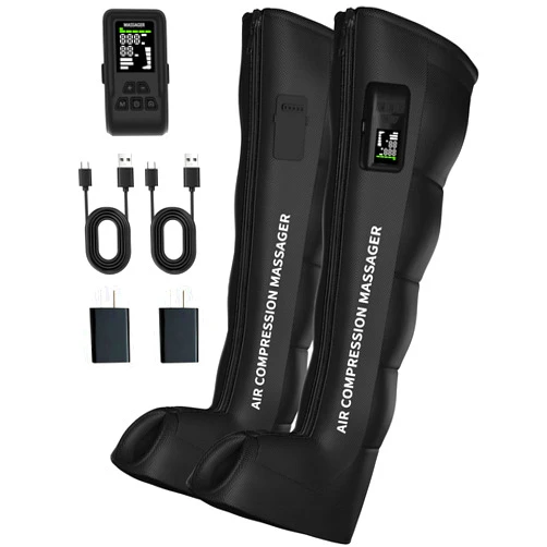 Ptcide Air Compression Leg Massager，Leg Recovery Boots for Improving Circulation and Relieving Soreness FSA HSA Eligible