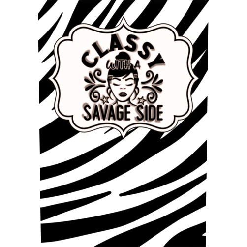 Visionary Mind Classy With A Savage Side: Blank Lined Notebook ( 6x9 ) 100 Pages, Perfect Gift Idea (Girl Gang)