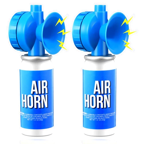 Saillong 2 Pack 1.4oz Marine Boat Air Horn, Loud Air Horns for Safety, Mini Small Blow Fog Bear Horn, Meet Coast Guard, Emergency Use for Marine Boating Sporting Events Outdoor Alarm