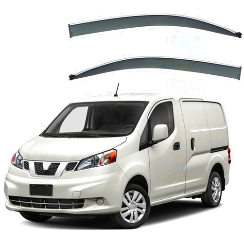 GEBBEM 2 Pcs Car Window Wind Deflectors for Nissan NV200 MK1-M20 2010+, Front and Rear Side Windows Sun Visors Rain Shield Accessories