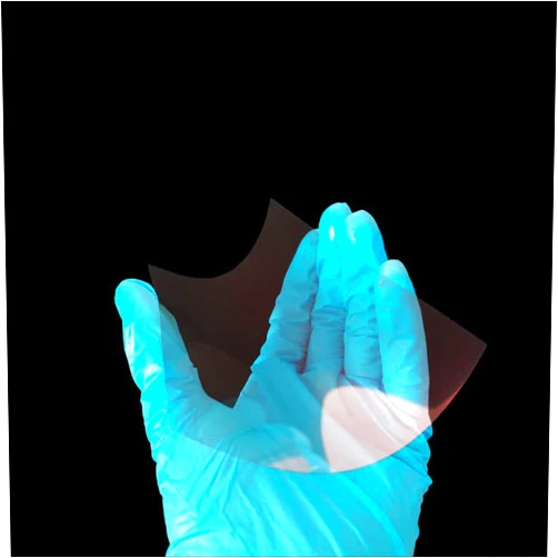 Qunguan ITO-PET Film Transparent Optical Materials Super Conductive Resistance Below 5 ohm/sq (100mm×200mm, 1pcs)
