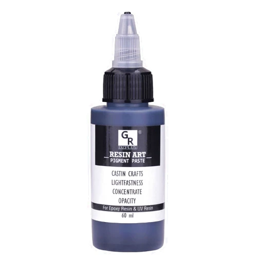 GR DZPLUS Black Epoxy Resin Pigment Paste - 2.82 fl.oz / 80g / 60ml Black Resin Dye Paste, Higher Concentrated & Easy to Mix Black Epoxy Dye for Resin Coloring, Tables, Tumbler