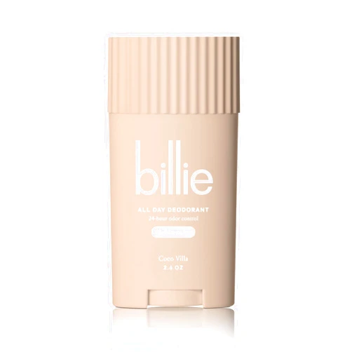 Billie All Day Deodorant, 24-hour Odor Protection, Aluminum-Free, Coco Villa, 2.6oz