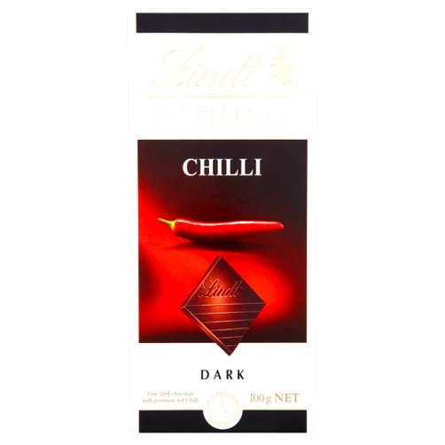 Lindt - Excellence - Dark Chilli - 100g (Pack of 5)