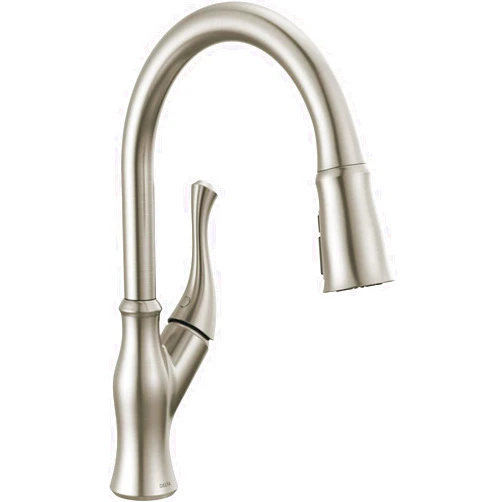 Delta Faucet Ophelia Brushed Nickel Kitchen Faucet with Pull Down Sprayer, Kitchen Sink Faucet, Faucet for Kitchen Sink, Magnetic Docking, SpotShield Stainless 19888Z-SP-DST