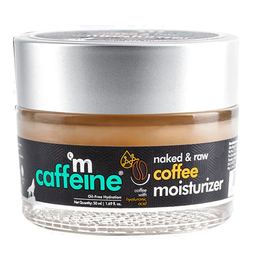 mCaffeine Naked and Raw Coffee Moisturizer - 48-Hour Face Cream Controls Excess Oil - Gel-Based Lotion Instant Moisture - Hyaluronic Acid - 1.69 oz