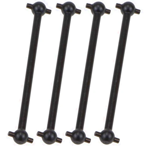 COJOYS Front/Rear Center Driving Dogbone Shaft 08061 63MM #45 Steel Silver Iron Black for 1/10 RC Hobby Model Car HPI HSP,COJOYS,4PCS (Black)