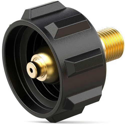 Only fire Onlyfire 5040 QCC1 Acme Nut Propane Gas Fitting Adapter with 1/4 Inch Male Pipe Thread, Brass