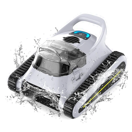 Hunnay Pool Vacuum for Inground Pools, Automatic Pool Vacuum, Robotic Pool Cleaner, Robotic Pool Vacuum, Pool Vacuum Robot, 180W Powerful Suction LED Indicator Self Parking for 2000 Square Feet Pool