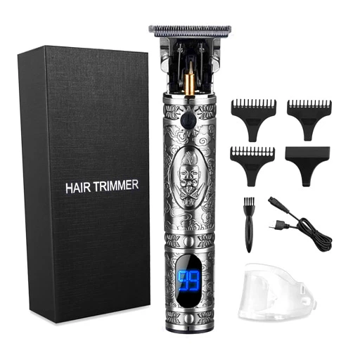 Solati Hair Clippers for Men, Professional Hair Trimmer Zero Gapped T-Blade Trimmer Cordless Rechargeable Edgers Clippers Electric Beard Trimmer Shaver Hair Cutting Kit with LCD Display