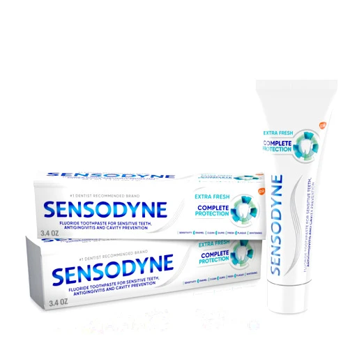 Sensodyne Complete Protection Sensitive Toothpaste For Gingivitis, Sensitive Teeth Treatment, Extra Fresh - 3.4 Ounces (Pack of 2)