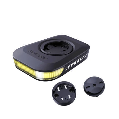 RAVEMEN FR160 Compatible with Wahoo Cycle Computers, IPX6 Waterproof Bike Backup Headlight with 160 Lumens Warning Flashing Mode for being Seen (QTM01 Included)