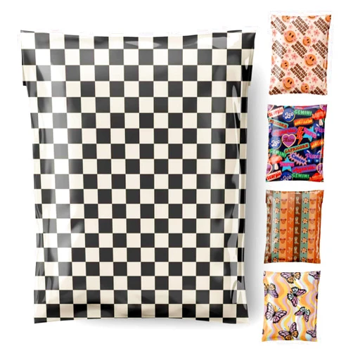 Cute AF Mailers Cute-AF-Mailers Poly Mailers 10x13 inch 100 Pack Plastic Shipping Bags Mailing Envelopes Waterproof Self Seal Tamper Proof Tear-Resistant for Packaging Clothes Books Small Business Supplies Checker