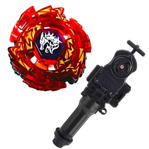 DWIN Battling Top Metal Master Fusion Booster Gyro Spin Starter Toy BB98 Red Meteo L-Drago with Fight String Power Launcher & Grip Toy Set (BB98-Red)