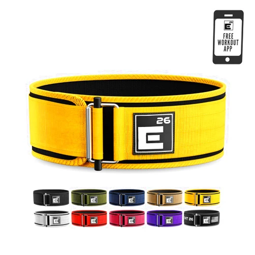 Element 26 Self-Locking Weight Lifting Belt - Premium Weightlifting Belt for Serious Functional Fitness, Weight Lifting, and Olympic Lifting Athletes - Lifting Support for Men and Women - Deadlift Training Belt