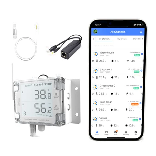 UbiBot GS1-AETH1RS Environmental Monitoring Bundle for Precision Data Tracking