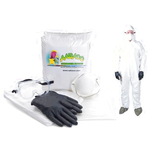 Aabaco First Aid Personal Protection Kit - Safety Emergency Response Kits for Cleaning, Painting, Janitorial, Spill Cleanup and More. in Portable Bag. Keep in Home, Office, School - (Extra Large)