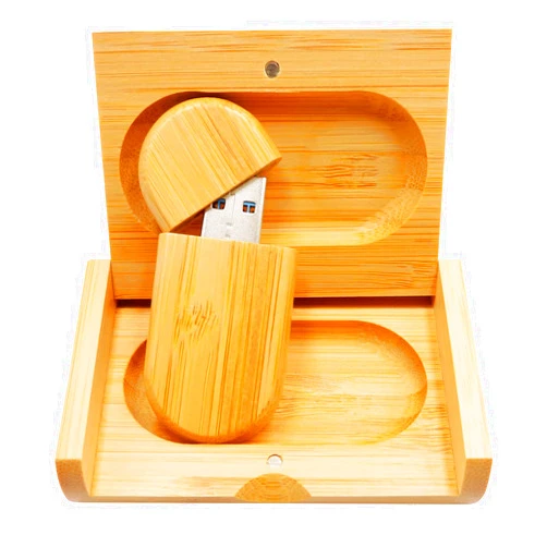 Chauuxee Bamboo USB Flash Drives Thumb Drives U Disk Memory Sticks for Birthday Business Valentine's Day Present (Bamboo USB3.0 128GB)