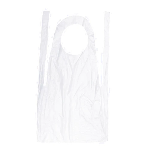 LILIYUAN 100Pcs Plastic Aprons For Cooking, Painting And More Large White Protective Apron