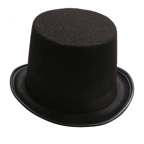 NOBONDO Funny Black Felt kids Top Hat - Dress Up Lincoln Hats for Magician or Ringmaster Costumes