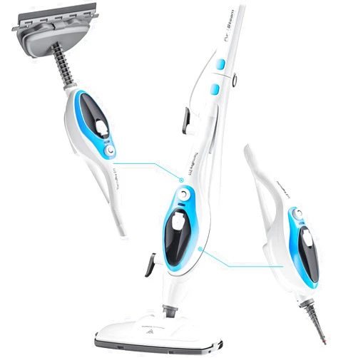 Pursteam World's Best Steamers PurSteam 10-in-1 Steam Mop, Floor Steamer with Detachable Handheld Steam Cleaner for Tile, Hardwood Floors