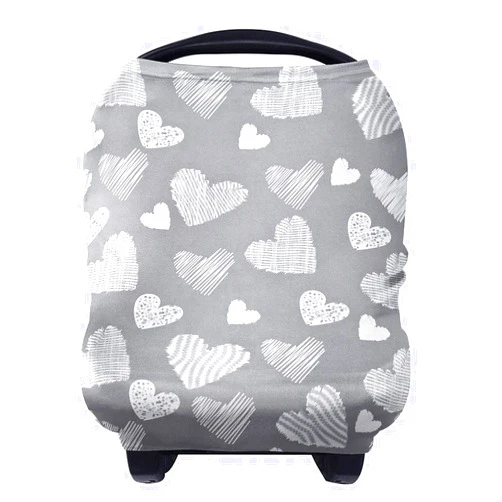 Yoofoss Nursing Cover Breastfeeding Scarf - Baby Car Seat Covers, Infant Stroller Cover, Strechy Carseat Canopy for Boys and Girls