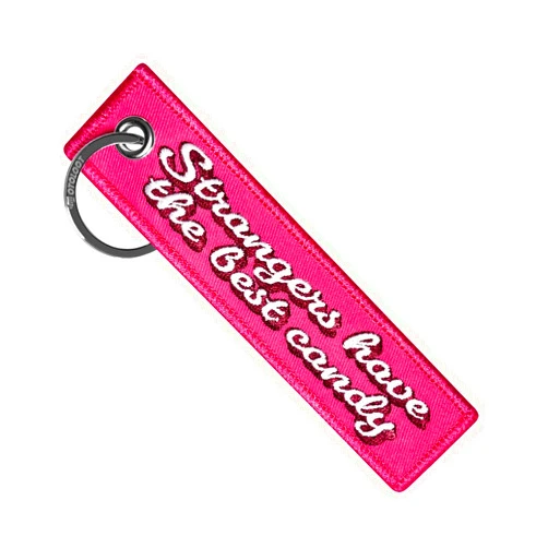 MotoLoot Keychain for Motorcycles, Scooters, Cars and Gifts (Strangers Have The Best Candy)