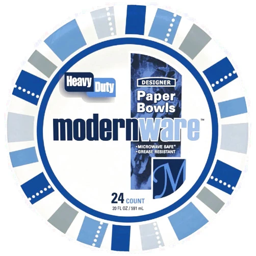 Modernware AJM Heavy Duty Paper Dinnerware