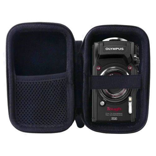 WERJIA Hard Carrying Case for Olympus Tough TG-7/TG-6/ TG-5/TG-4 Digital Camera Case (Storage case, Black)